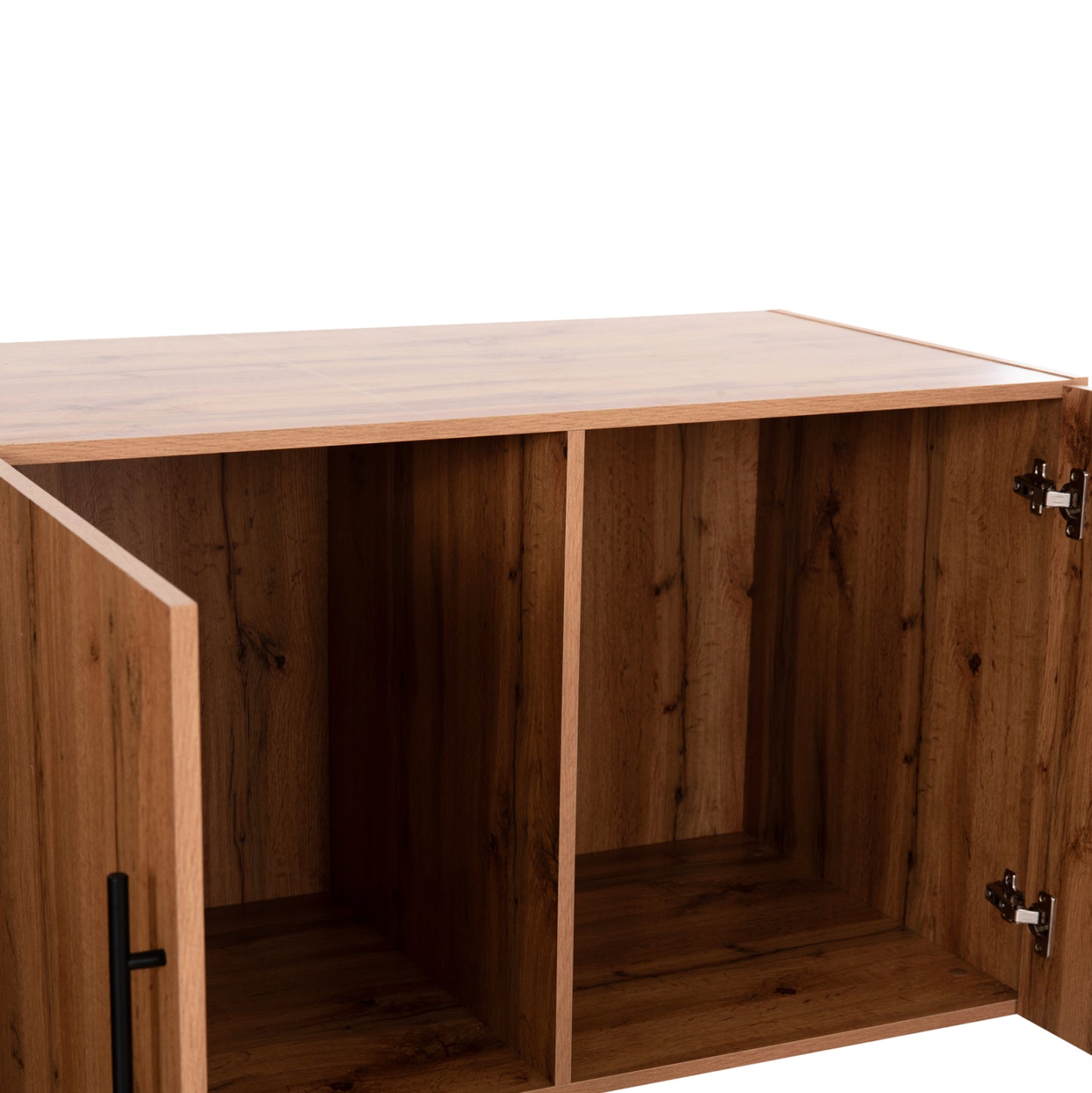 WARDROBE 3-LEAF LOFT CARYS HM747.12 MELAMINE IN NATURAL WOOD COLOR 150x55.5x60Hcm.