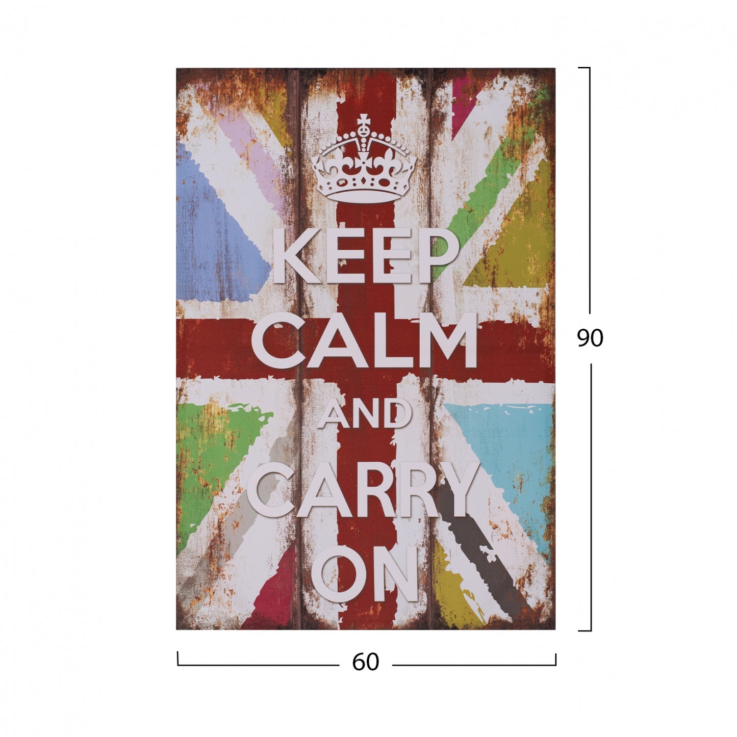 Canvas Keep Calm HM7154.03 60X90X2.5 cm.