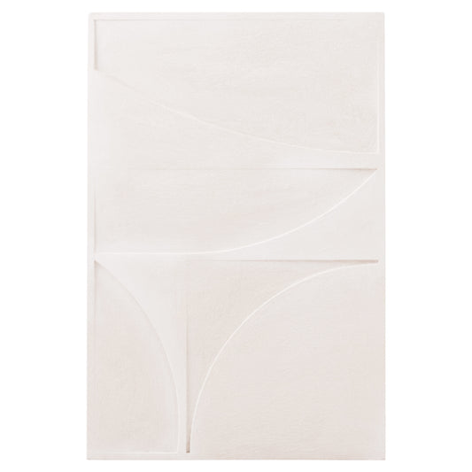 WALL DECOR PANEL SERIES SANTORINI HM4505 MDF IN OFF-WHITE COLOR 80x4(thickness)x120Hcm.