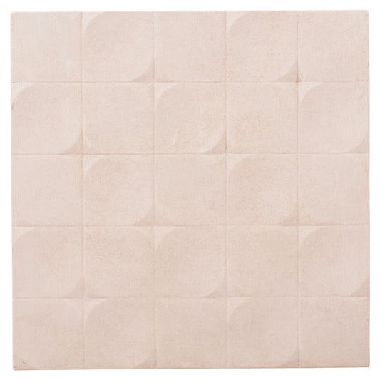 WALL DECOR PANEL SQUARE SERIES SANTORINI HM4516 MDF OFF-WHITE COLOR 80x4.5(thickness)x80Hcm.
