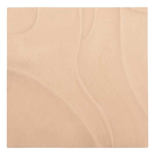 WALL DECOR PANEL SQUARE SERIES SANTORINI HM4520 MDF IN BEIGE COLOR 80x4(thickness)x80Hcm.