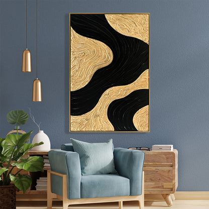 WALL PAINTING 3D SEDIMENT HM4548.02 BEIGE PS FRAME-HANDMADE SHAPES 62x4,5Χ92Hcm.