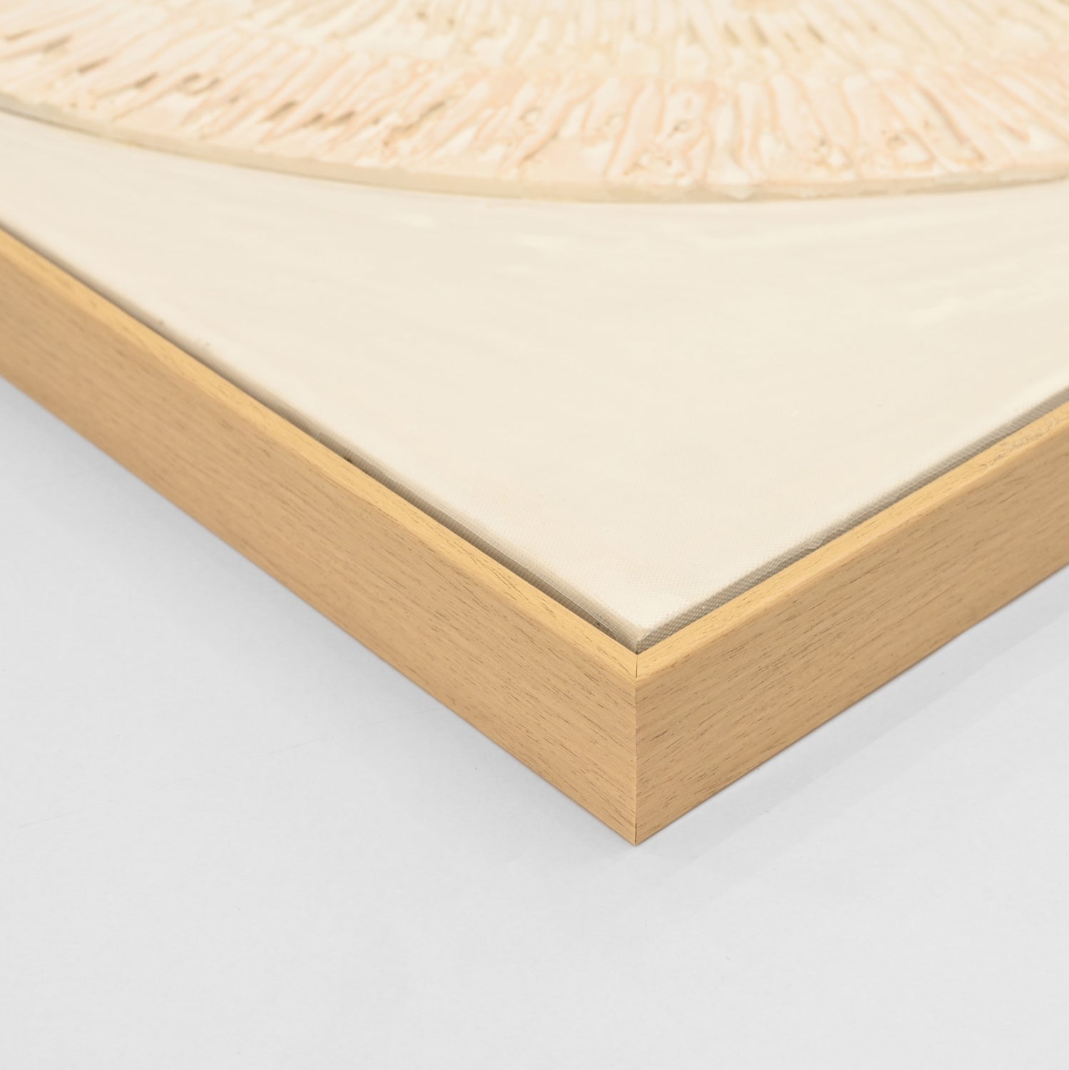 WALL PAINTING 3D HM4578 WITH BEIGE PS FRAME-HANDMADE CIRCLES 82x4,5Χ82Hcm.