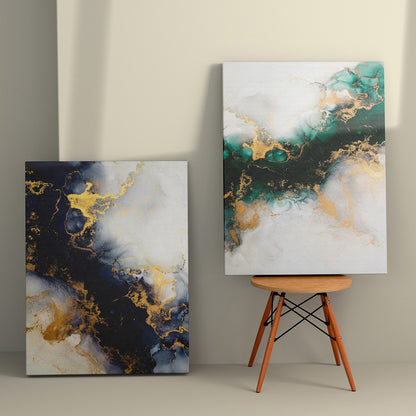 WALL PAINTING 2PCS SERIES GOBI HM4839 PRINTED CANVAS 50x3(thickness)x70Hcm.(x2)