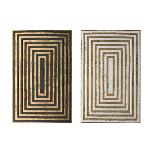 WALL PAINTING 2PCS SERIES GOBI HM4841 PRINTED CANVAS 45x2.8(thickness)x70Hcm.(x2)