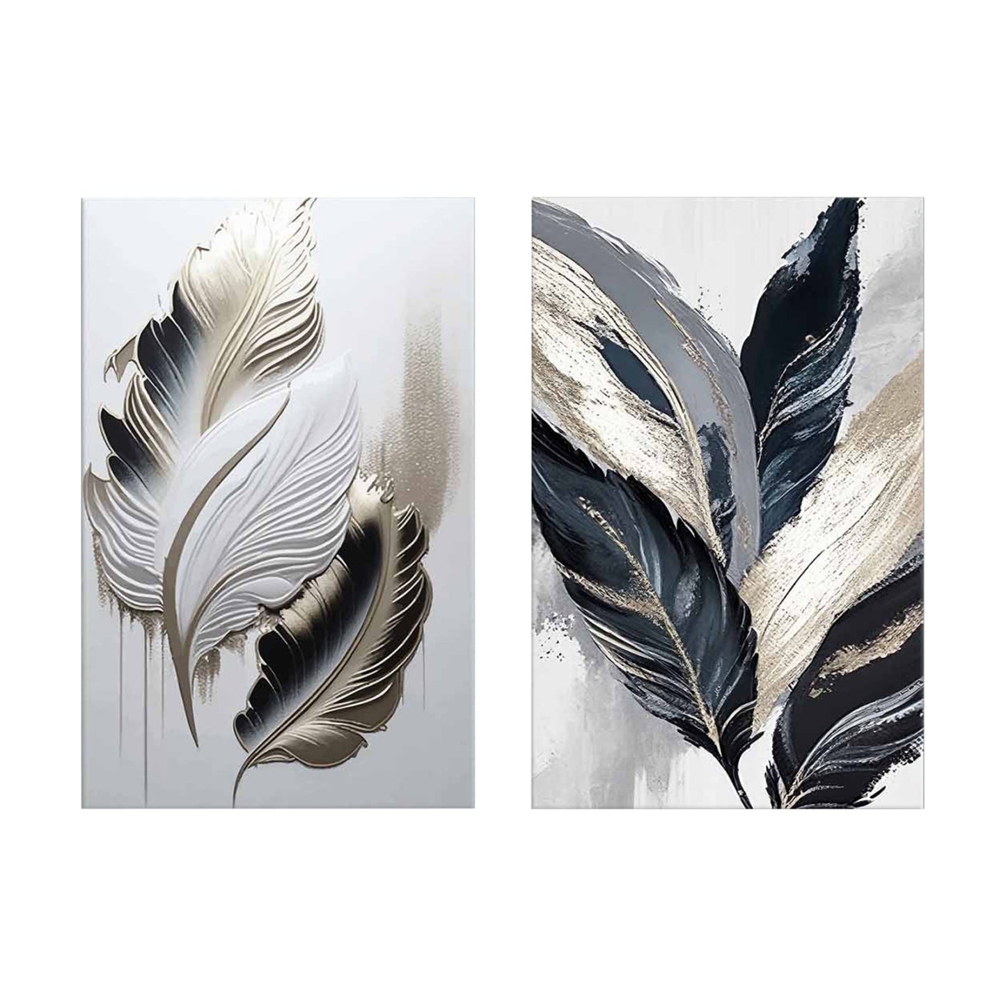 WALL PAINTING 2PCS SERIES GOBI HM4843 PRINTED CANVAS 45x2.8(thickness)x70Hcm.(x2)