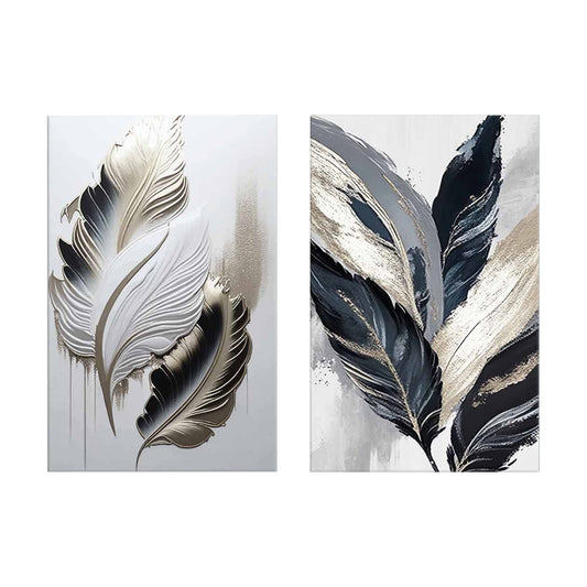 WALL PAINTING 2PCS SERIES GOBI HM4843 PRINTED CANVAS 45x2.8(thickness)x70Hcm.(x2)