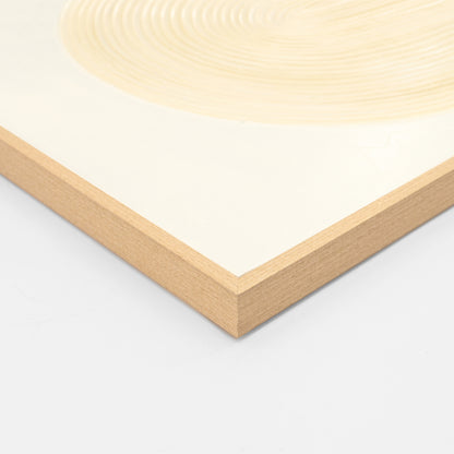 WALL PAINTING HM4536 WITH BEIGE PS FRAME-WHITE CANVAS HANDMADE 80x3,5x120Hcm.