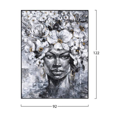 WALL PAINTING MARIP HM4545 BLACK PS FRAME-PRINTED CANVAS 92x4,5x122Hcm.