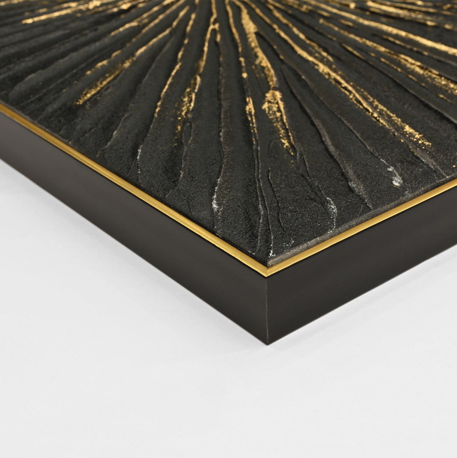 WALL PAINTING STELLON HM4549 BEIGE PS FRAME-BLACK CANVAS-HANDMADE 72x4,5x102Hcm.