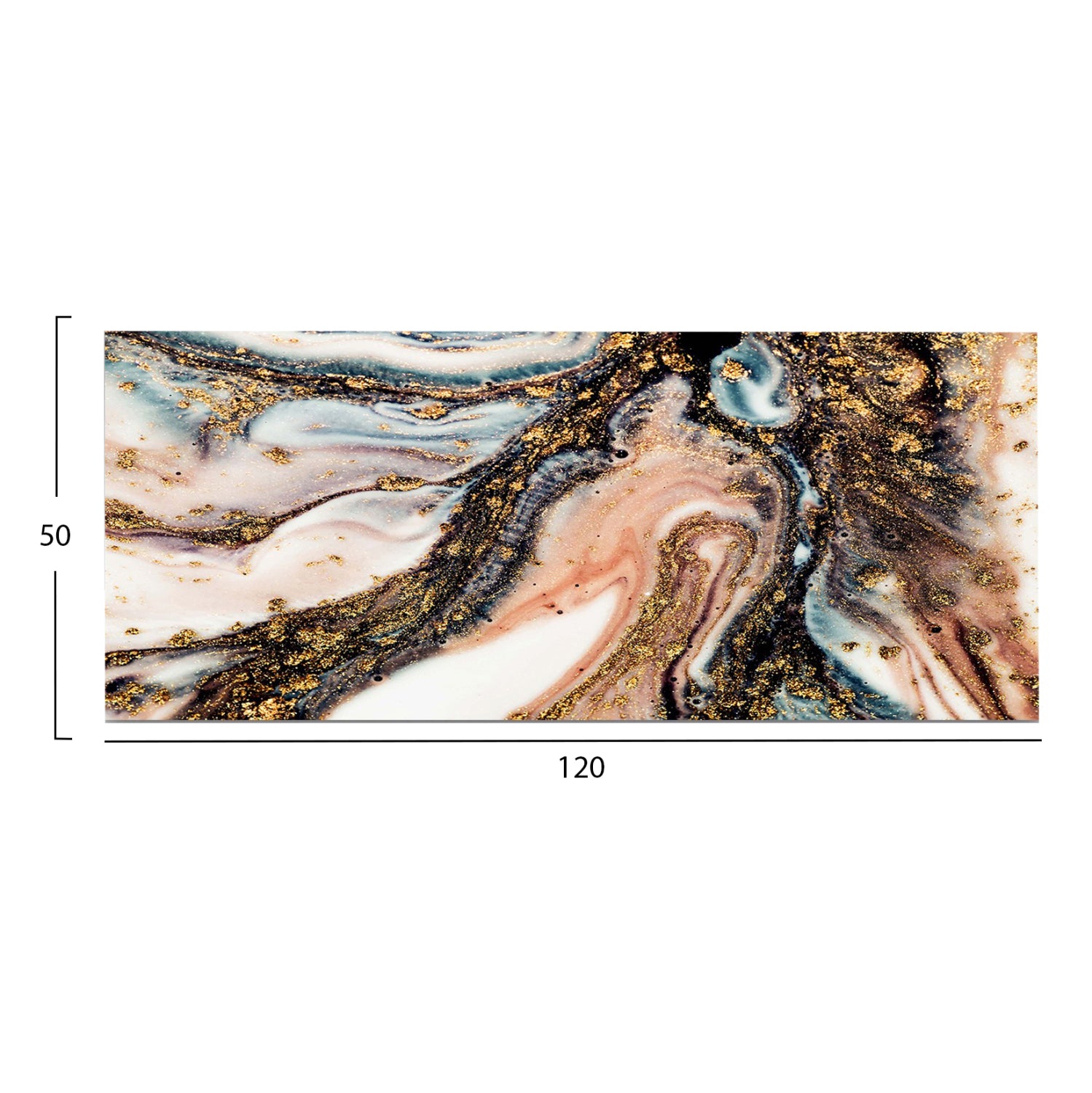 WALL PAINTING SERIES GOBI HM4793 PRINTED CANVAS 120x3(thickness)x50Hcm.