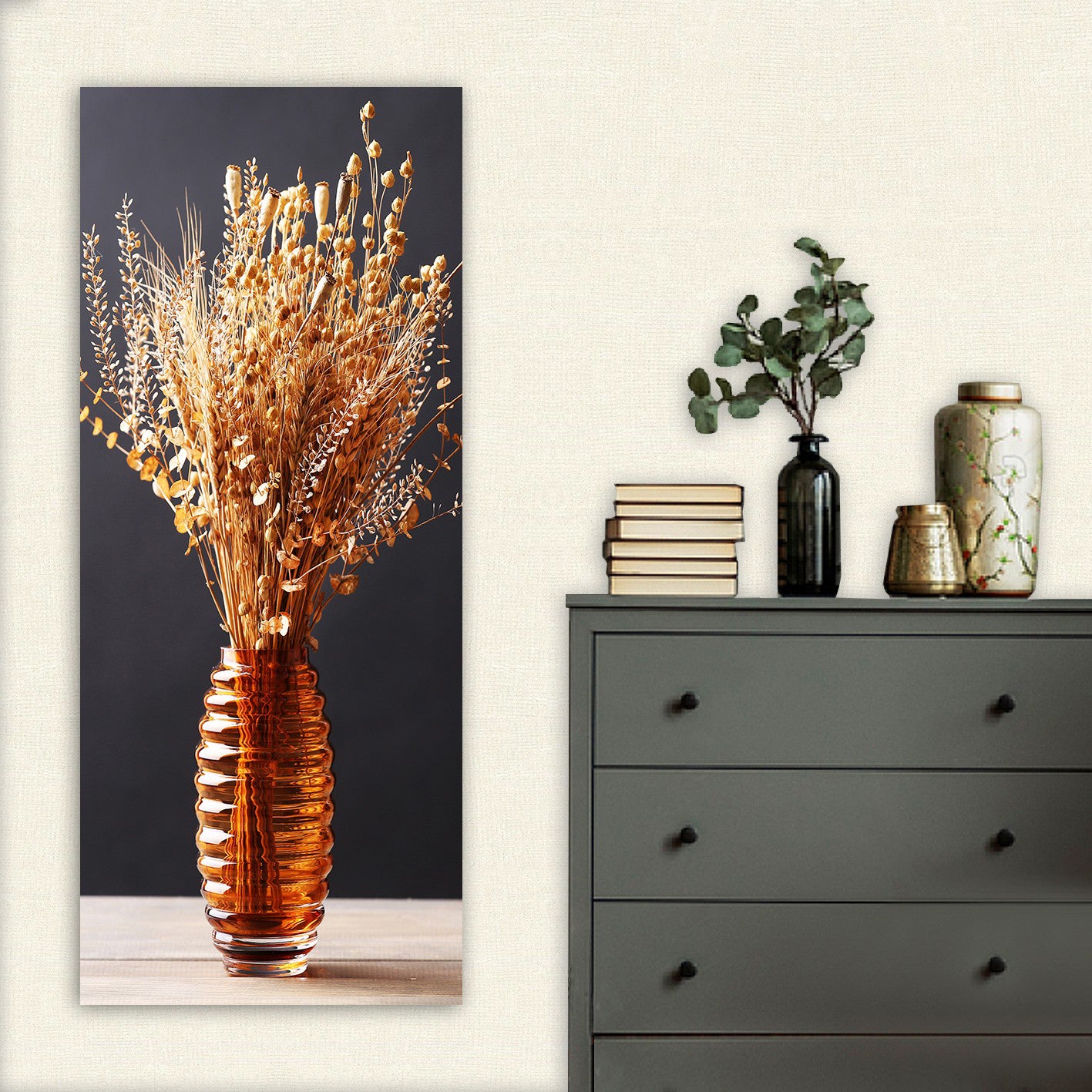 WALL PAINTING SERIES GOBI HM4799 PRINTED CANVAS 50x3(thickness)x120Hcm.
