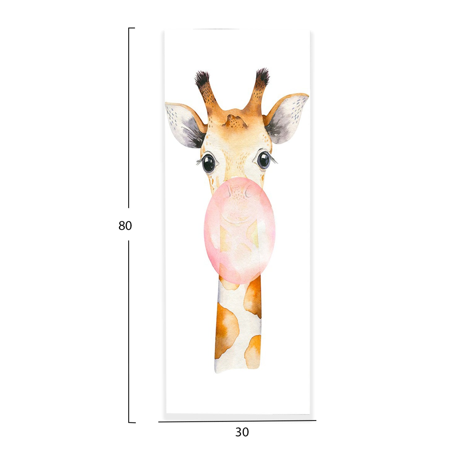 WALL PAINTING SERIES GOBI HM4800 PRINTED CANVAS 30x4(thickness)x80Hcm.