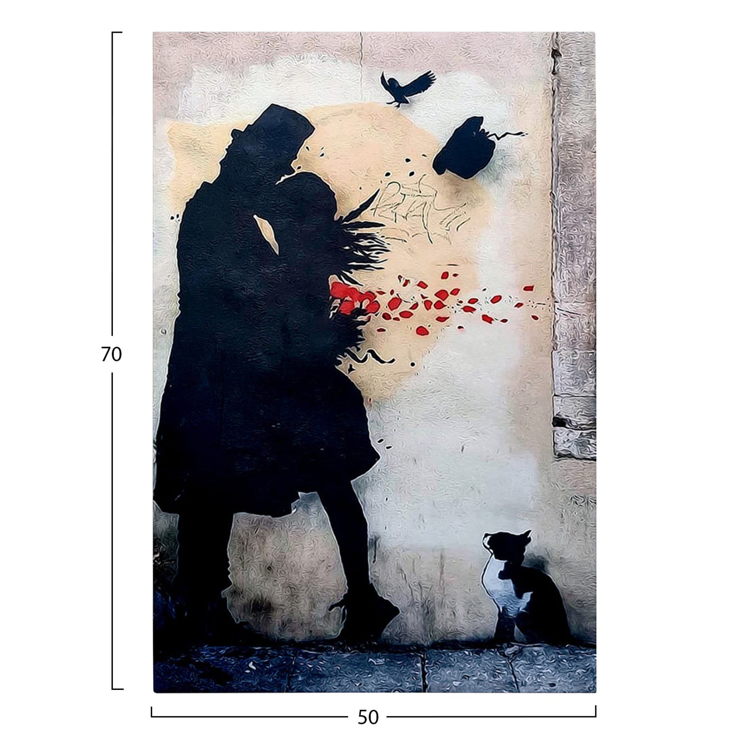 WALL PAINTING SERIES GOBI HM4814 PRINTED CANVAS 50x3(thickness)x70Hcm.