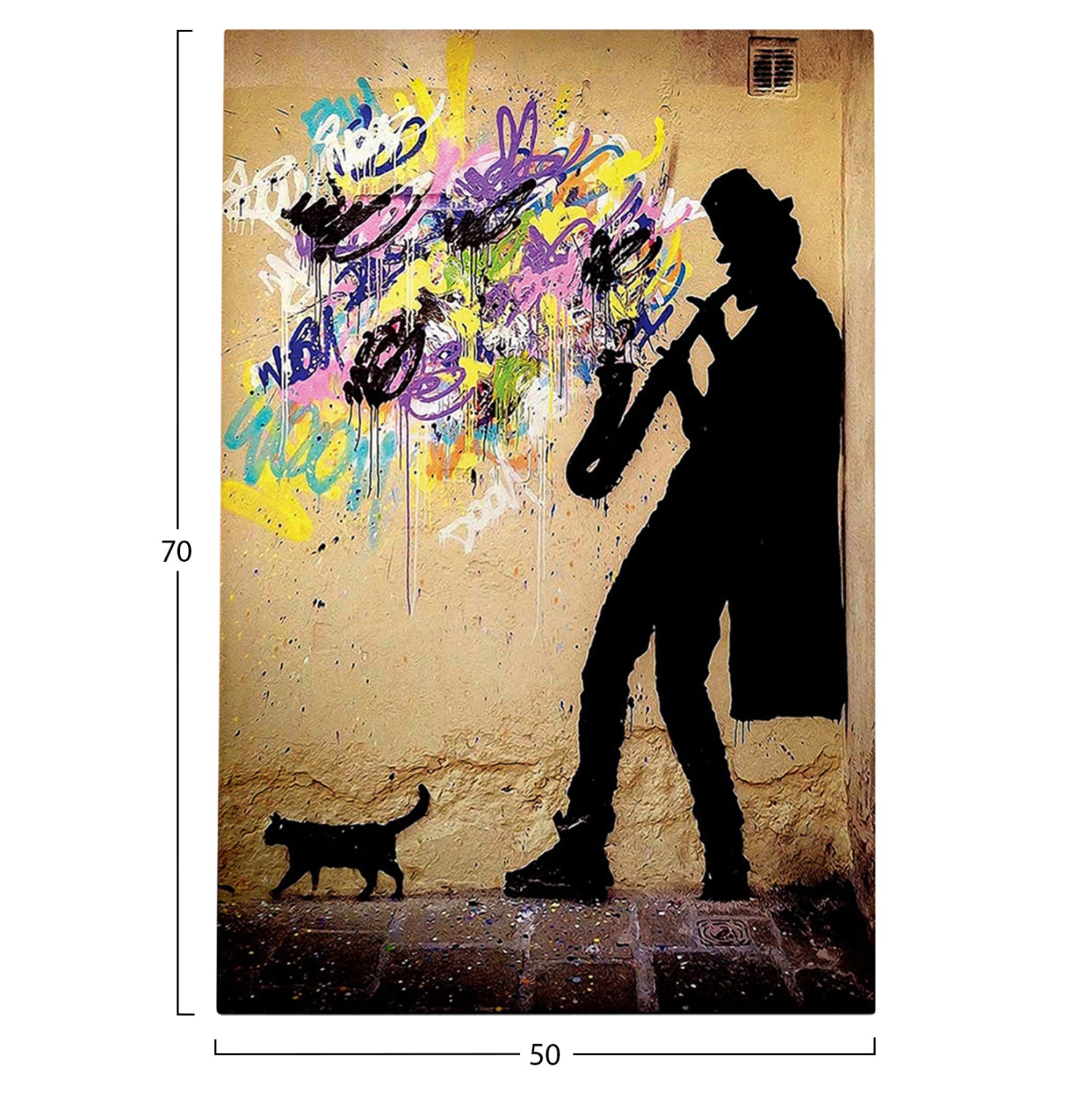 WALL PAINTING SERIES GOBI HM4819 PRINTED CANVAS 50x3(thickness)x70Hcm.