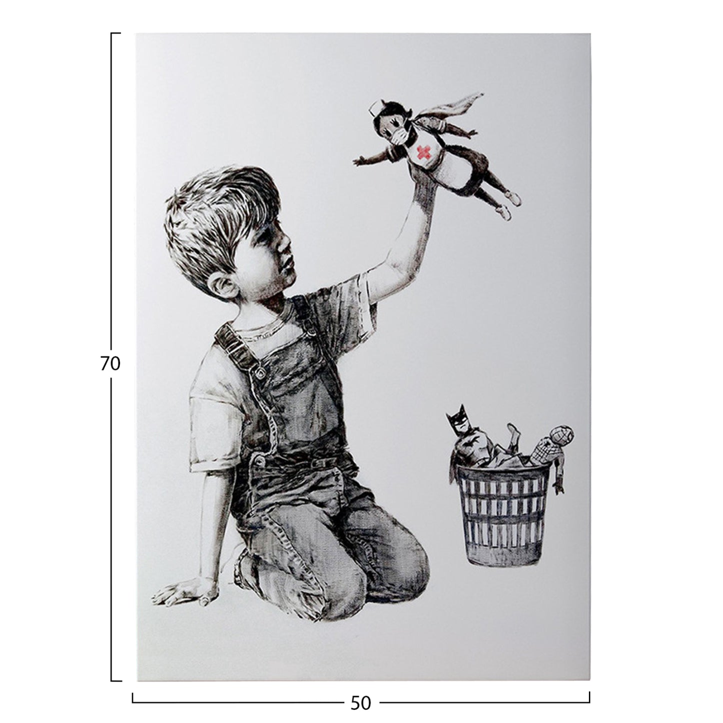 WALL PAINTING SERIES GOBI HM4823 PRINTED CANVAS 50x3(thickness)x70Hcm.