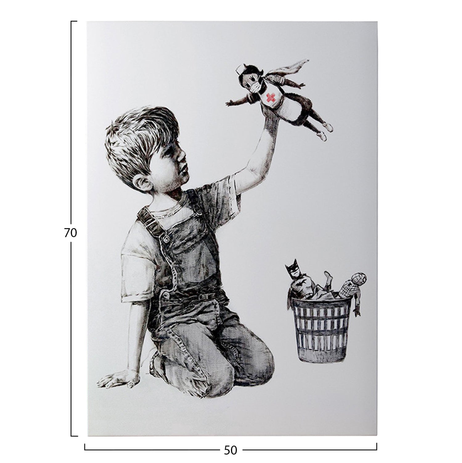 WALL PAINTING SERIES GOBI HM4823 PRINTED CANVAS 50x3(thickness)x70Hcm.