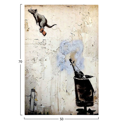 WALL PAINTING SERIES GOBI HM4826 PRINTED CANVAS 50x3(thickness)x70Hcm.