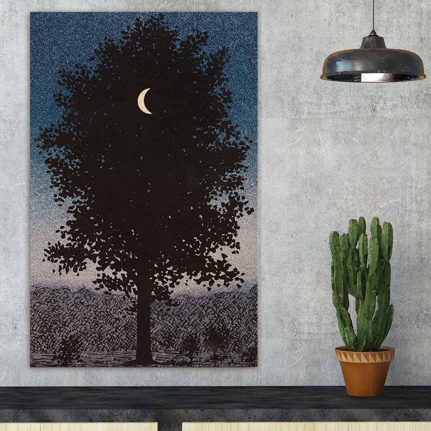WALL PAINTING SERIES GOBI HM4850 PRINTED CANVAS 45x3(thickness)x70Hcm.
