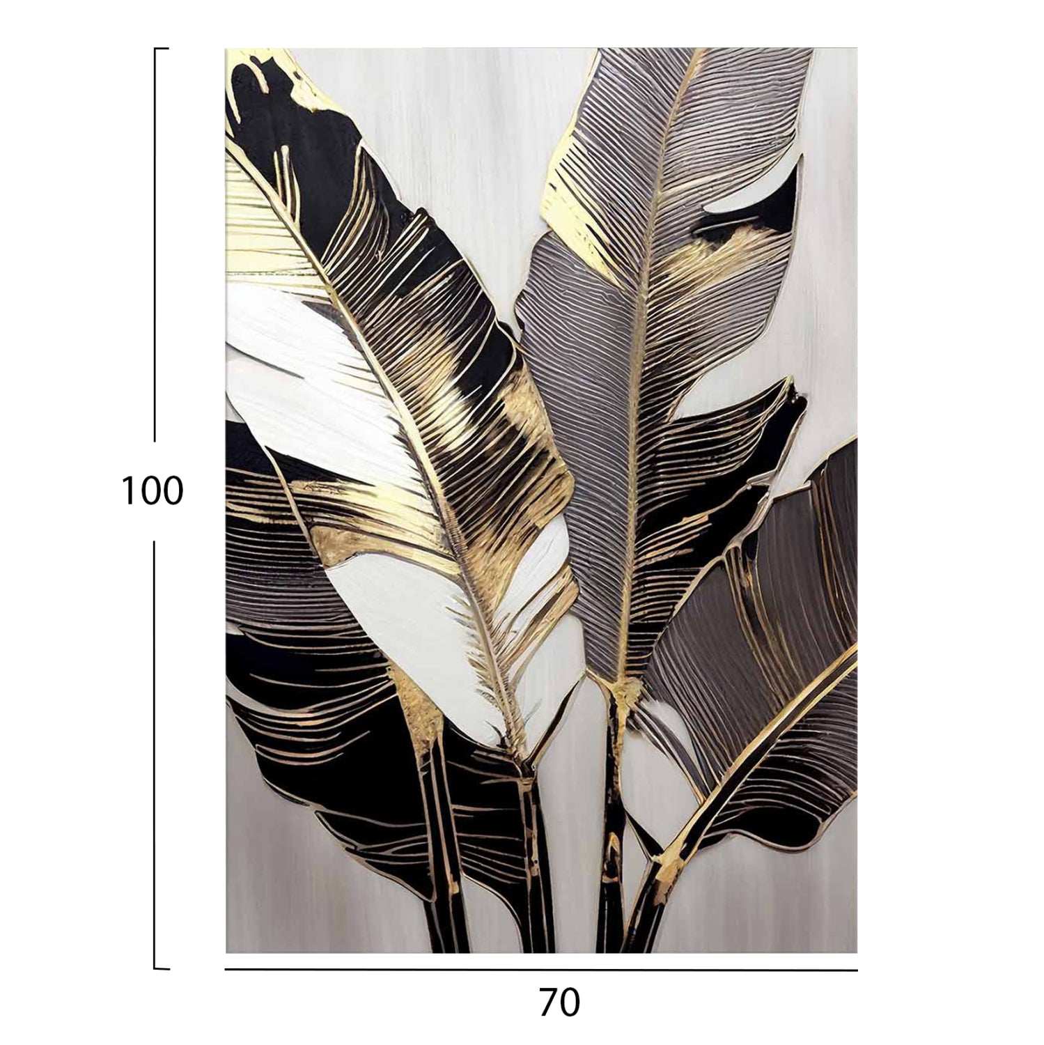 WALL PAINTING SERIES GOBI HM4857 PRINTED CANVAS 70x2,8(thickness)x100Hcm.