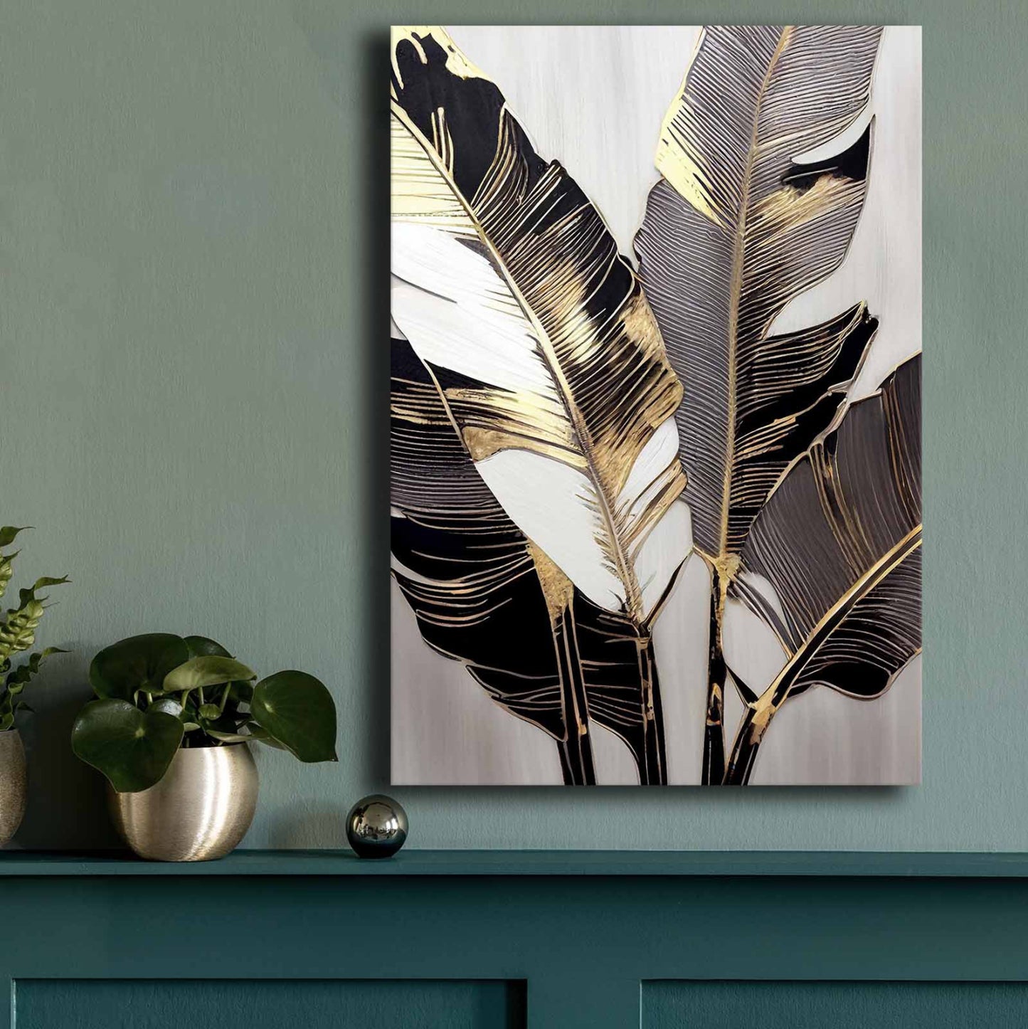 WALL PAINTING SERIES GOBI HM4857 PRINTED CANVAS 70x2,8(thickness)x100Hcm.