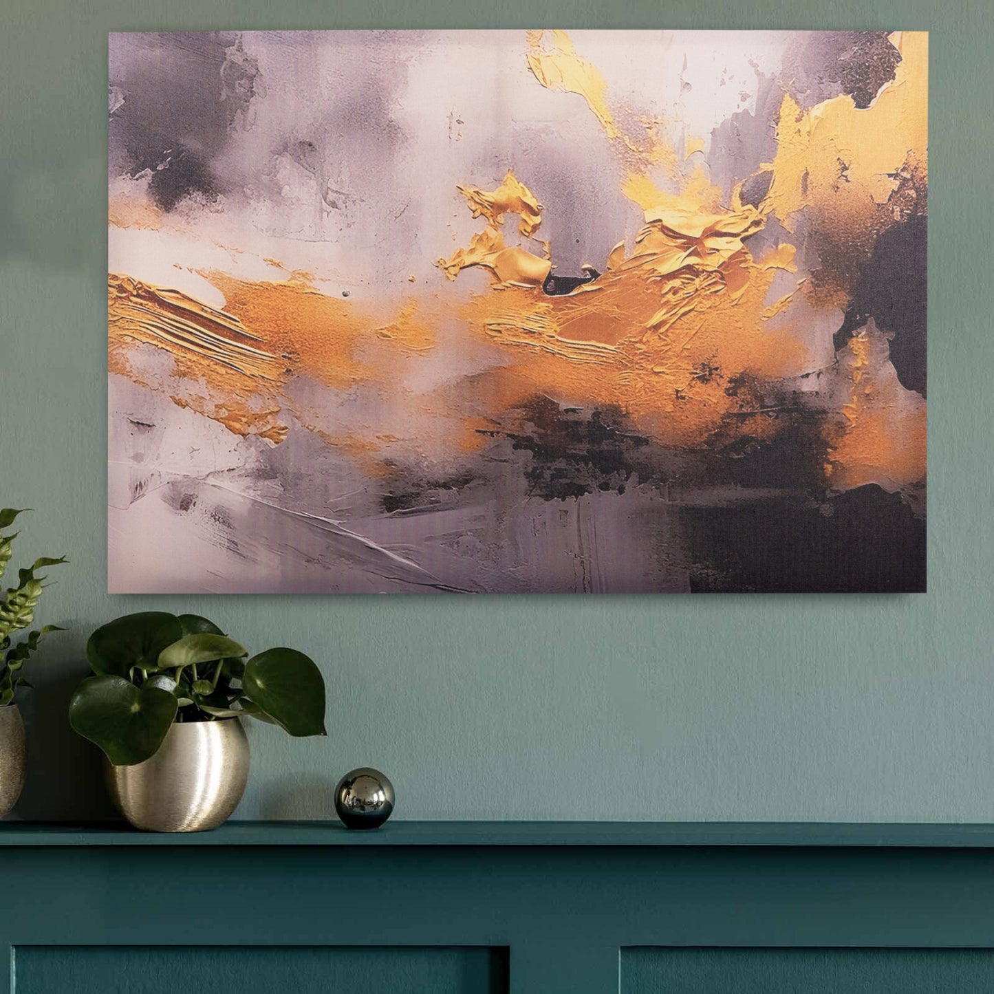 WALL PAINTING SERIES GOBI HM4859 PRINTED CANVAS 98x2,5(thickness)x68Hcm.