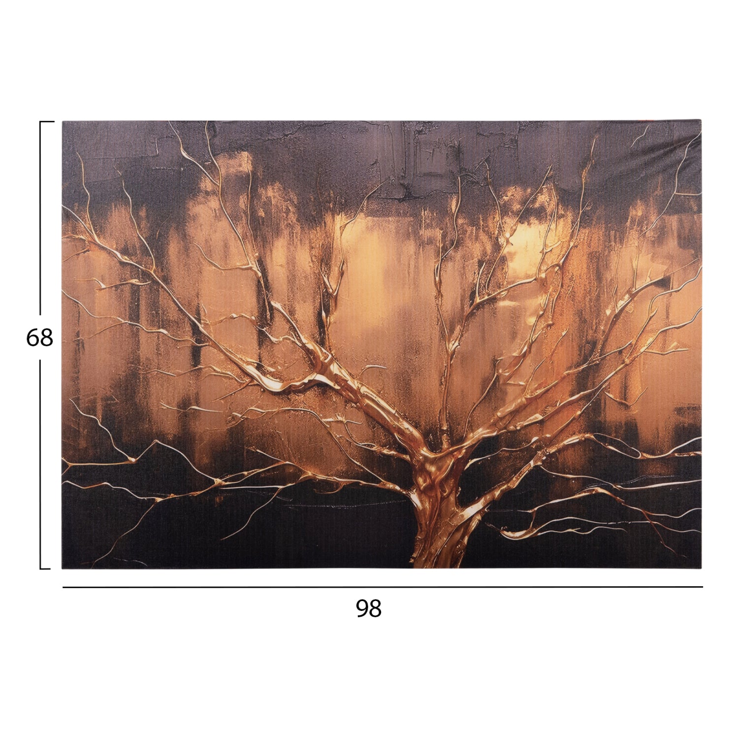 WALL PAINTING SERIES GOBI HM4861 PRINTED CANVAS 98x2,5(thickness)x68Hcm.