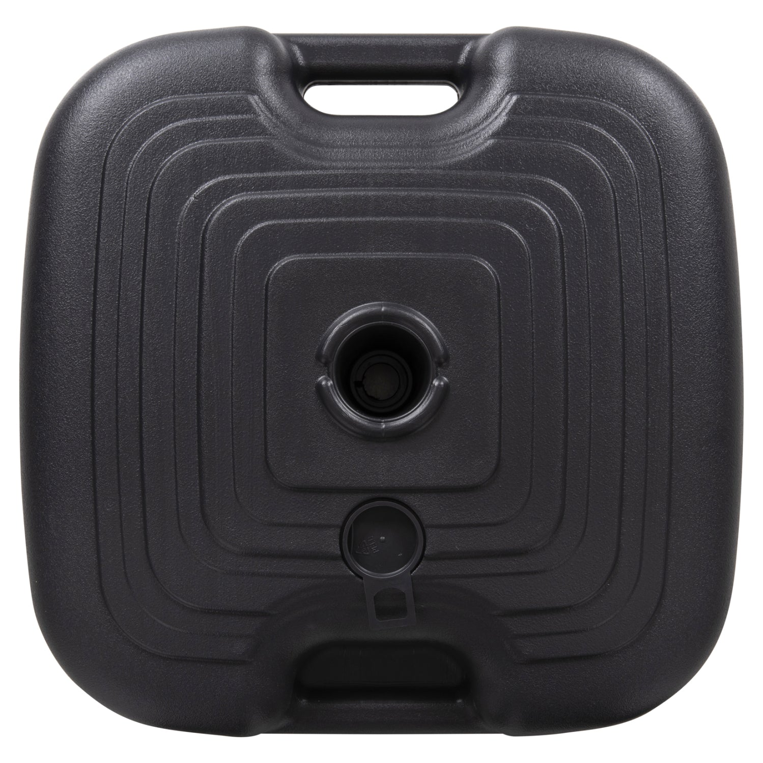 PLASTIC UMBRELLA BASE WITH HANDLE SOLBAS HM6112.02 ANTHRACITE COLOR-FOR POLE 20/38mm 45x11Hcm.