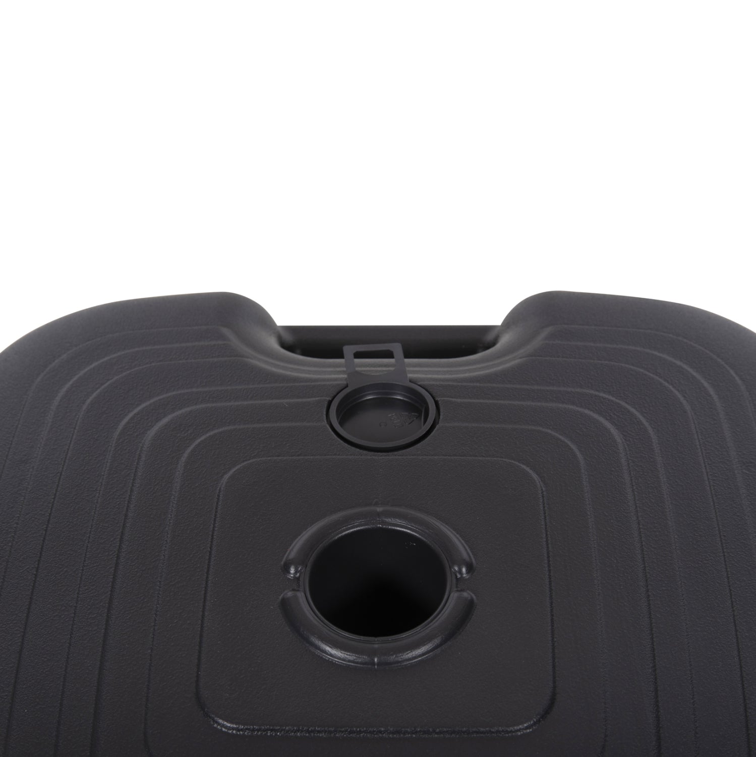 PLASTIC UMBRELLA BASE WITH HANDLE SOLBAS HM6112.02 ANTHRACITE COLOR-FOR POLE 20/38mm 45x11Hcm.