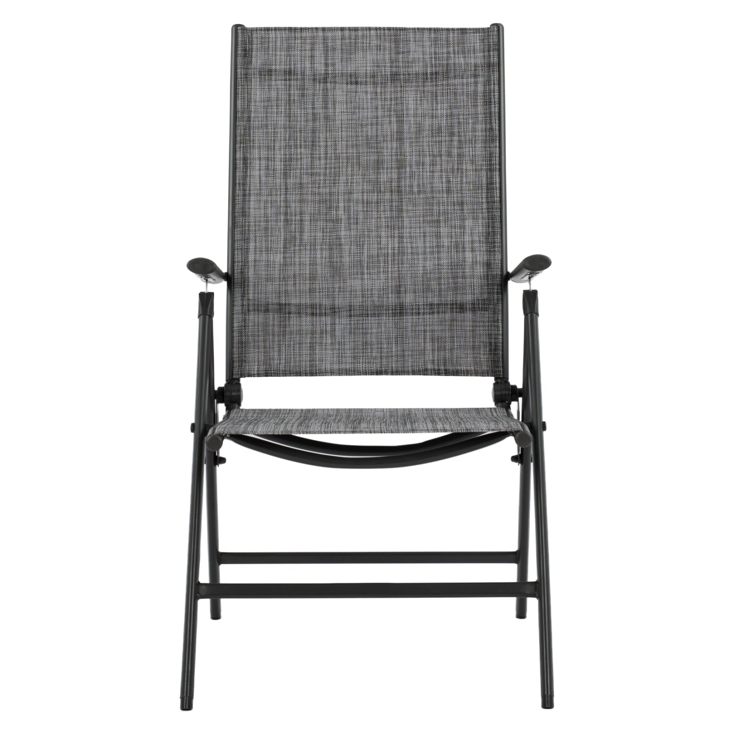 Folding Armchair 7seats Metallic Grey with Grey Textline HM5700.01 55x70x103 cm.