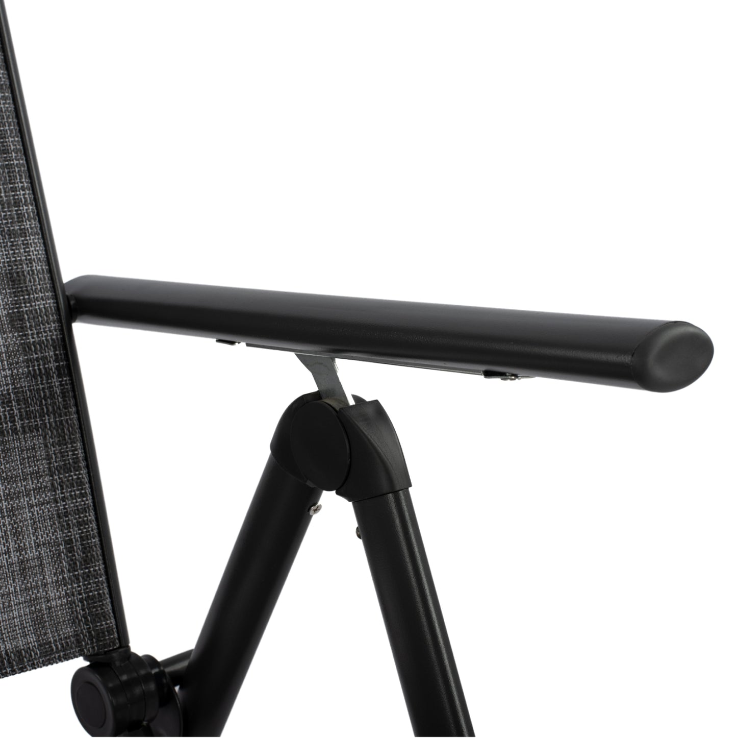 Folding Armchair 7seats Metallic Grey with Grey Textline HM5700.01 55x70x103 cm.