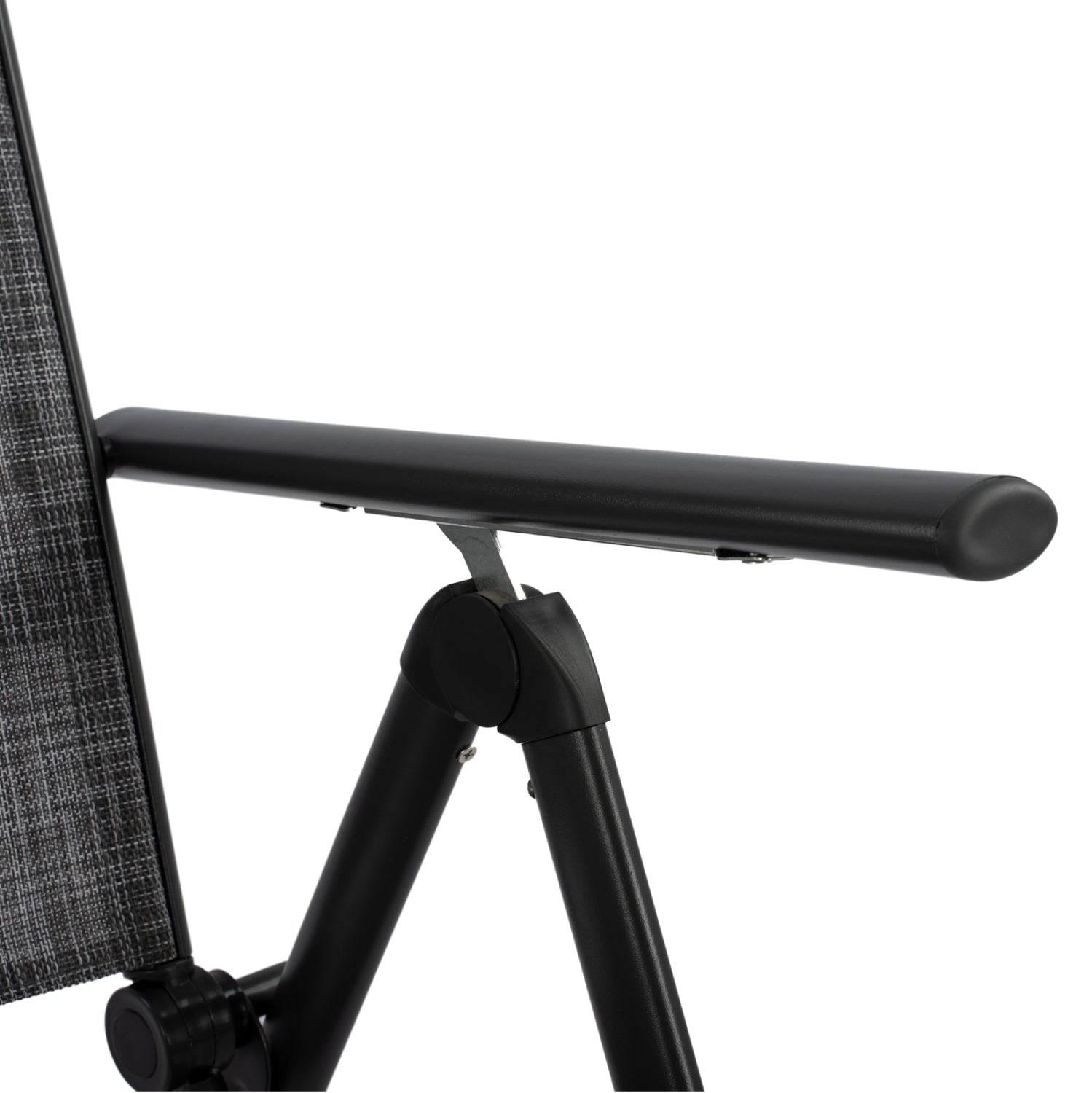 Folding Armchair 7seats Metallic Grey with Grey Textline HM5700.01 55x70x103 cm.
