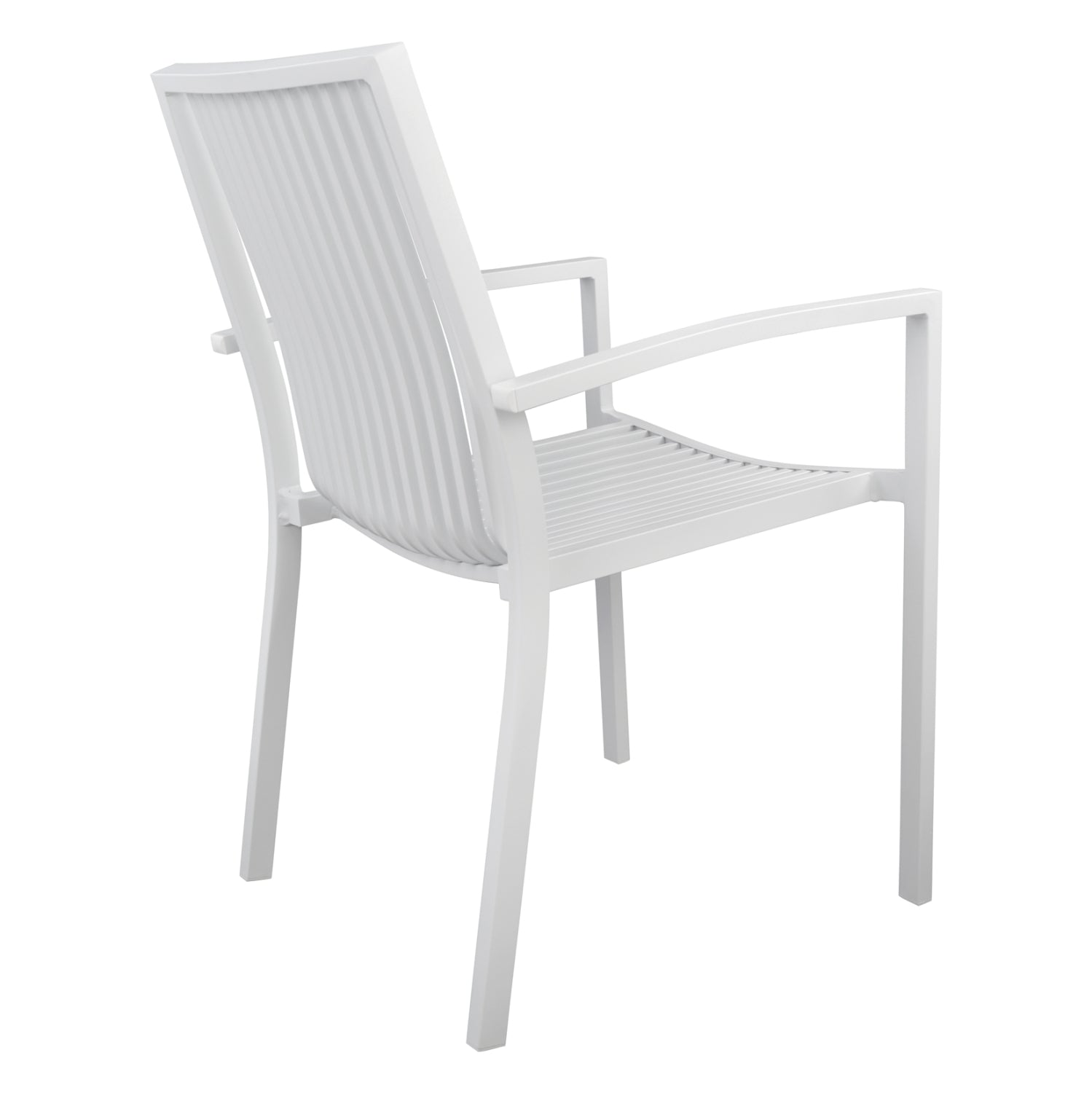DINING CHAIR BRONCA HM5130.01 WHITE ALUMINUM 54,2x59x83,5Hcm.