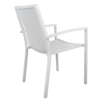 DINING CHAIR BRONCA HM5130.01 WHITE ALUMINUM 54,2x59x83,5Hcm.