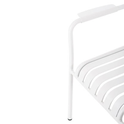 ALUMINUM ARMCHAIR RACHEL HM6088.02 WHITE 63x58x85Hcm.
