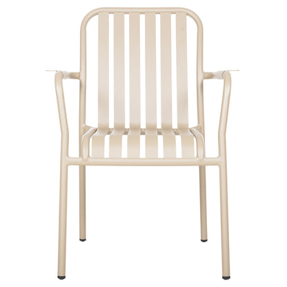ALUMINUM ARMCHAIR RACHEL HM6088.04 CHAMPAGNE COLOR 63x58x85Hcm.