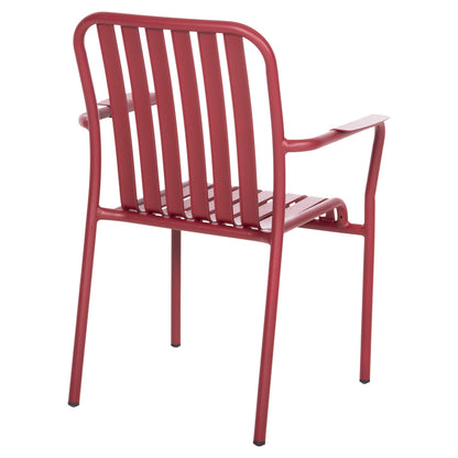 ALUMINUM ARMCHAIR RACHEL HM6088.05 RED 63x58x85Hcm.