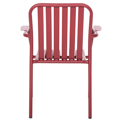 ALUMINUM ARMCHAIR RACHEL HM6088.05 RED 63x58x85Hcm.