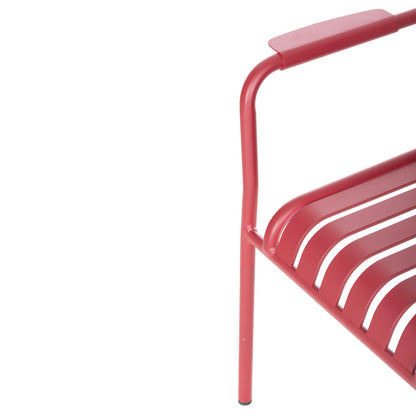ALUMINUM ARMCHAIR RACHEL HM6088.05 RED 63x58x85Hcm.