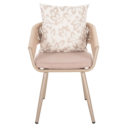 ARMCHAIR ALUMINUM CAMDEN HM6141.04 BACK CUSHION WITH PRINT DESIGN-CAPPUCCINO 56x60x72-87Hcm.