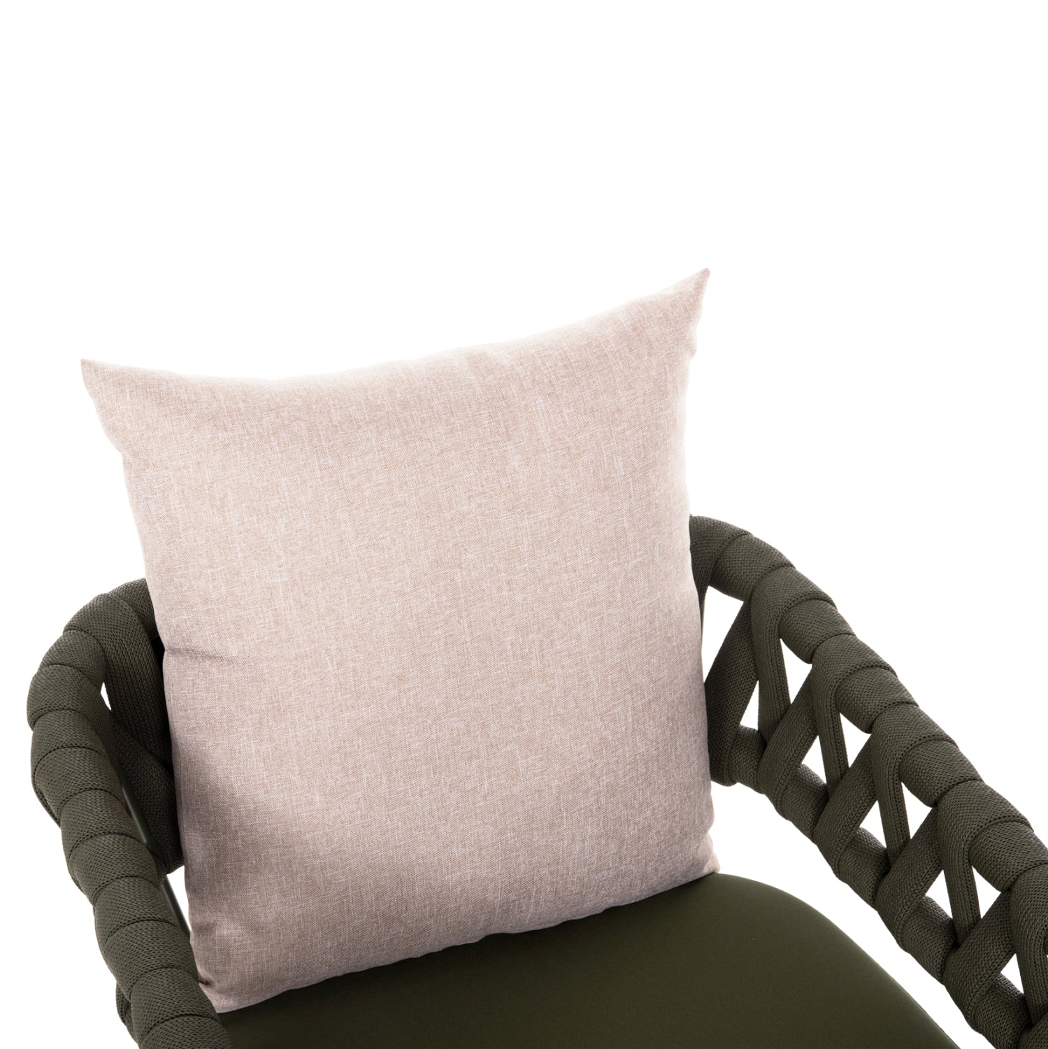ARMCHAIR ALUMINUM CAMDEN HM6141.08 BACK CUSHION IN BROWN COLOR-DARK OLIVE 56x60x72-87Hcm.