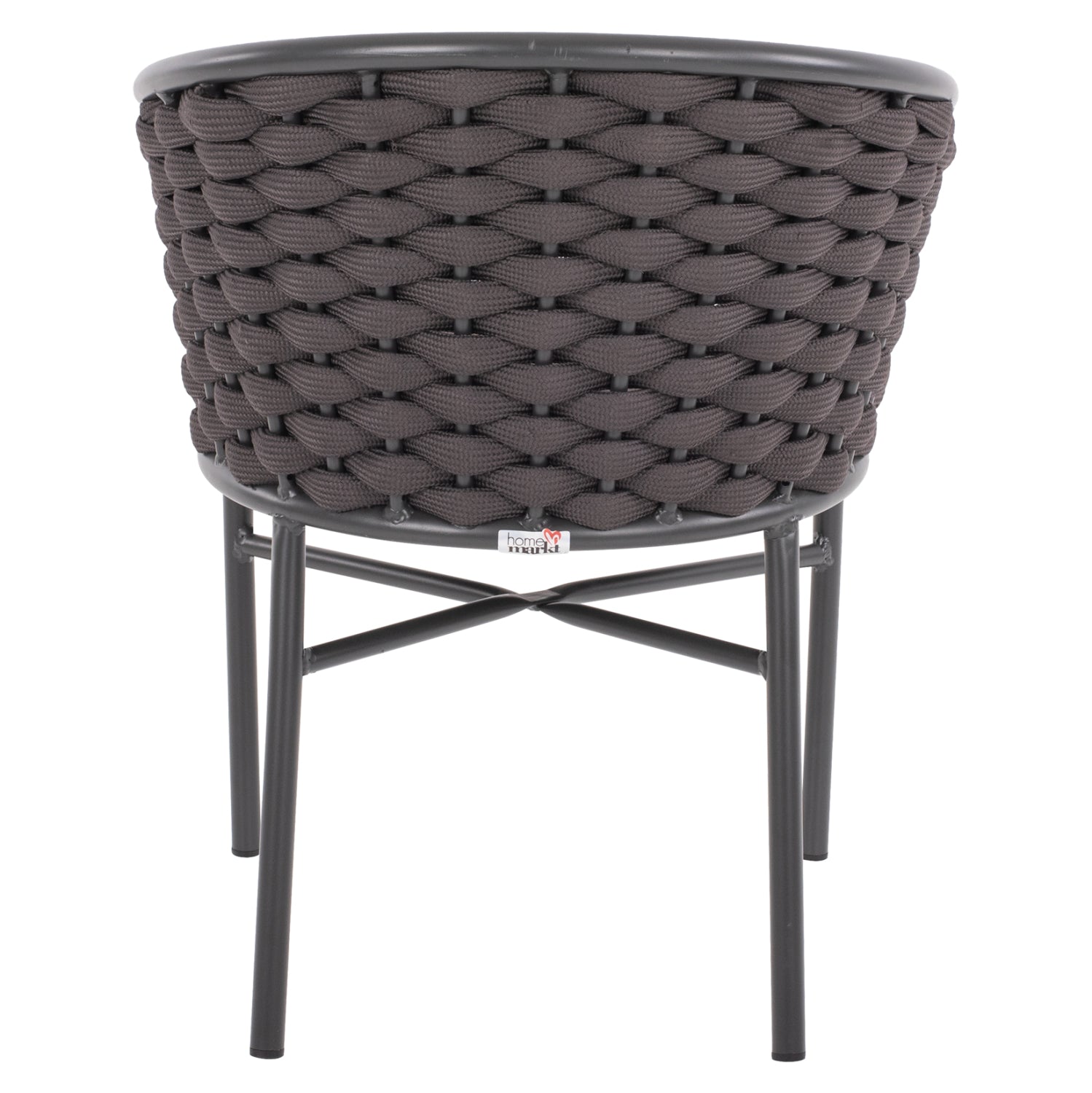 ARMCHAIR ALUMINUM WITH FOAMY ROPE DARK GREY 60x57x77Hcm.HM5859.01