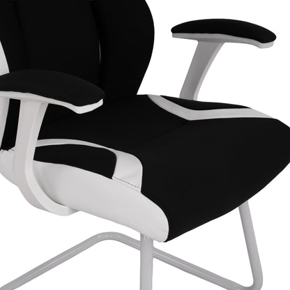 Conferenece office chair HM1102.02 in black and white color 66,5x63x108cm