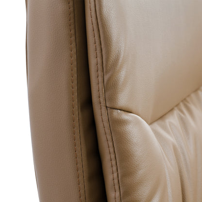 CONFERENCE ARMCHAIR SEMI-SWIVEL ZAMORA HM1088.09 CAMEL COLOR PU LEATHER 63x58x104Hcm.