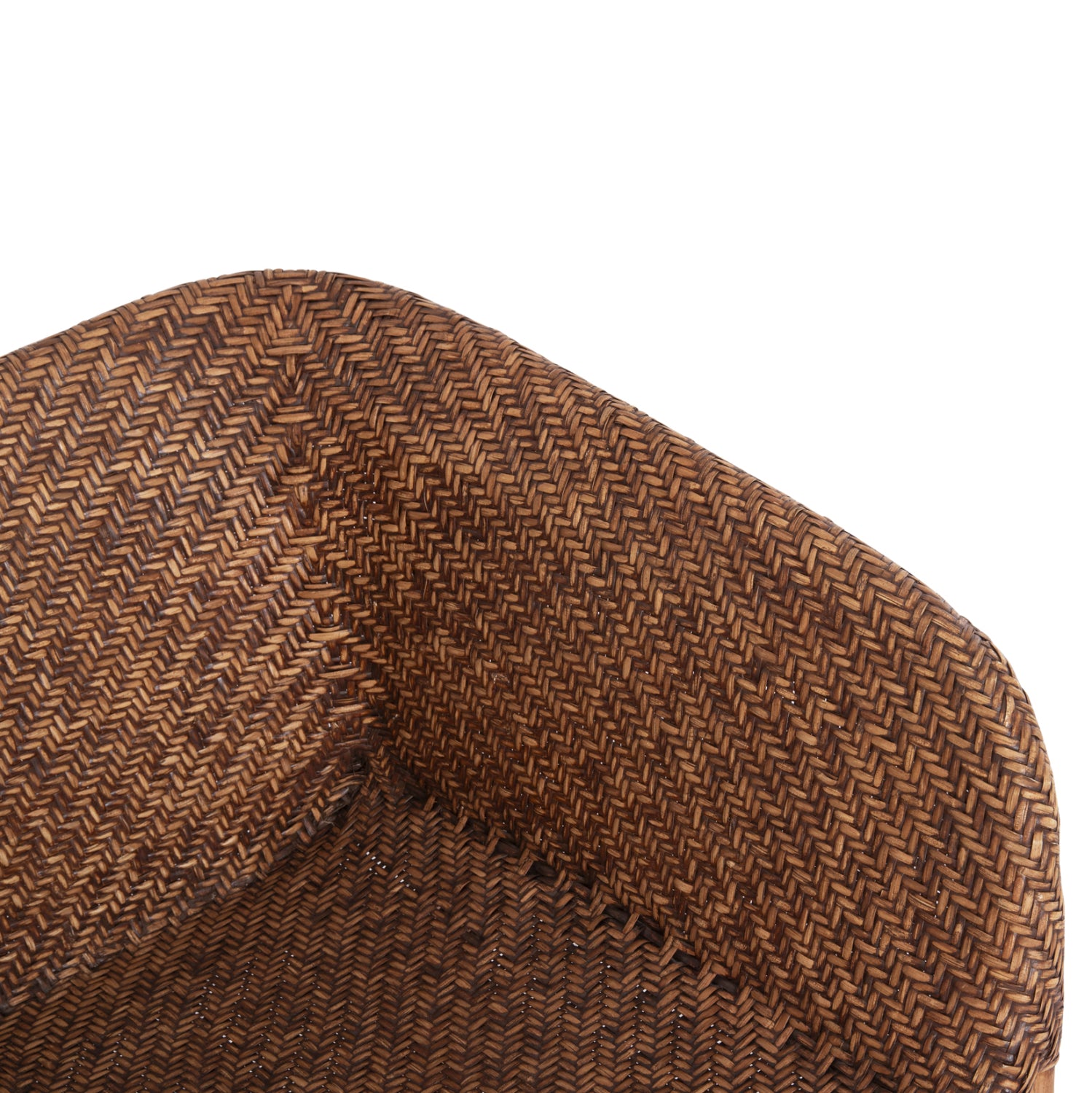 ARMCHAIR TUCKET HM9958.02 NATURAL RATTAN IN WALNUT COLOR 63x60x77Hcm.