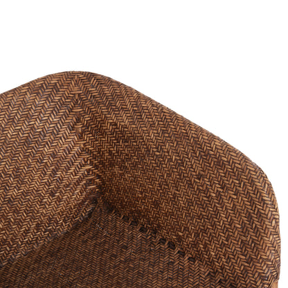 ARMCHAIR TUCKET HM9958.02 NATURAL RATTAN IN WALNUT COLOR 63x60x77Hcm.
