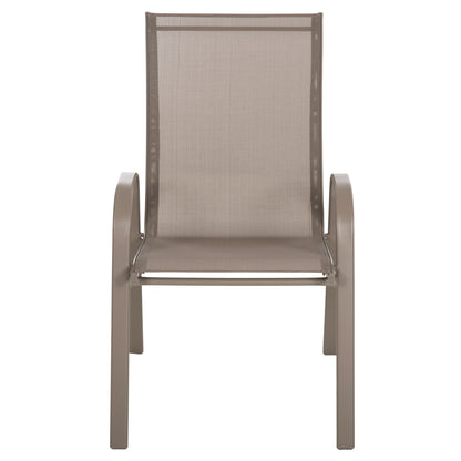OUTDOOR ARMCHAIR LEON HM5000.04 CHAMPAGNE METAL FRAME-CHAMPAGNE TEXTILENE 54x70x93Hcm.