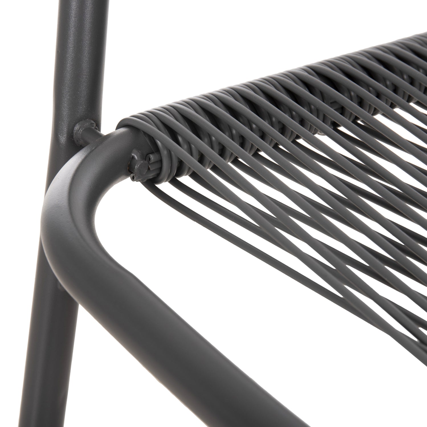 OUTDOOR ARMCHAIR AVRIL HM5968.01 METAL AND SYNTHETIC RATTAN IN GREY COLOR 54.5x56x78H