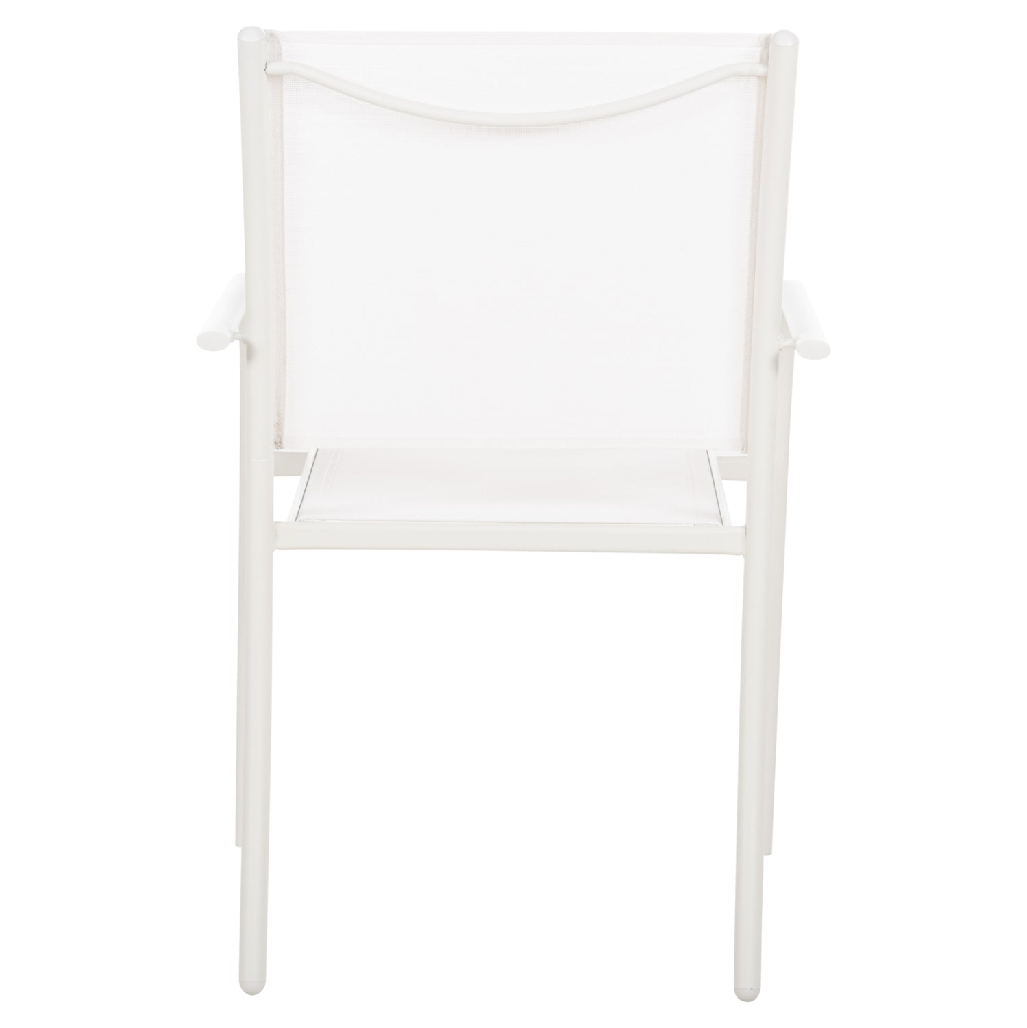 OUTDOOR ARMCHAIR REDAN HM5976.02 WHITE METAL-WHITE TEXTILENE 56x60x88Hcm.