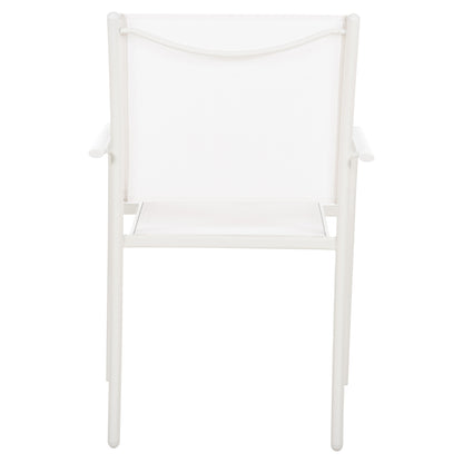 OUTDOOR ARMCHAIR REDAN HM5976.02 WHITE METAL-WHITE TEXTILENE 56x60x88Hcm.